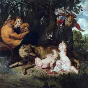 Die Auffindung von Romulus und Remus von Peter Paul Rubens