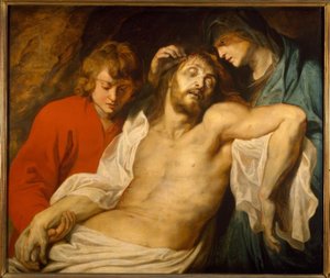 Die Beweinung Christi durch Maria und Johannes