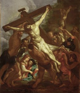 Die Kreuzaufrichtung von Peter Paul Rubens