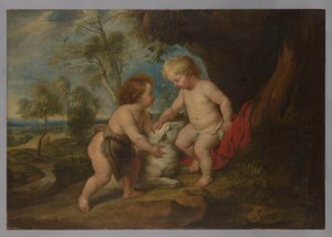 Jesuskind und Johannes der Täufer von Peter Paul Rubens