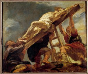 Erhöhung des Kreuzes (Skizze für ein Deckenfach der Jesuitenkirche in Antwerpen)