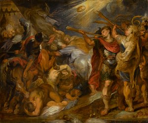 Gideon besiegt die Midianiter, ca. 1625-1630