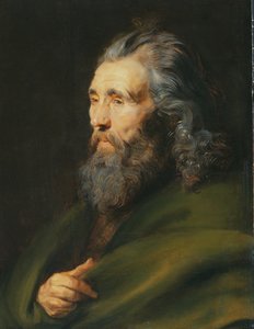 Kopfstudie eines bärtigen Mannes, um 1617