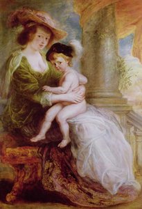 Helene Fourment (1614-73) und ihr Sohn Frans von Peter Paul Rubens