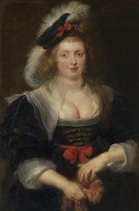 Helene Fourment, einen Handschuh anziehend