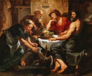 Jupiter und Merkur bei Philemon und Baucis