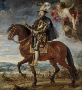König Philipp II. von Spanien (1527-1598) zu Pferde, 1628
