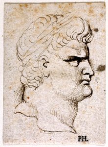 Nero, aus zehn Zeichnungen von acht der ersten zwölf Kaiser, nach den Medaillen von Giovanni da Cavino