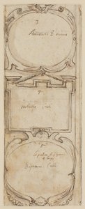 Ornamentale Rahmen (Rückseite der Schöpfung der Tiere), ca. 1610