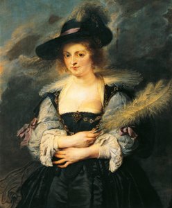 Porträt von Helene Fourment, Detail von Peter Paul Rubens