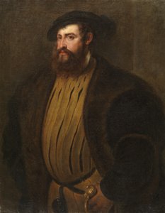 Porträt von Hernan Cortez (?) (nach Tizian)