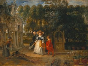 Rubens mit seiner zweiten Frau im Garten von Peter Paul Rubens