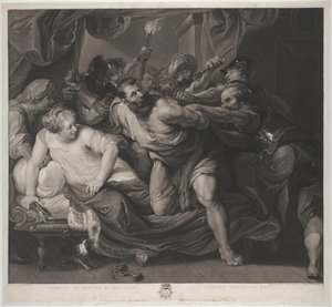 Samson wird gefangen genommen von Peter Paul Rubens
