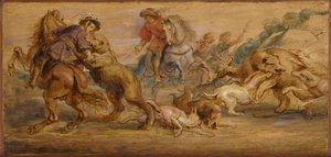 Studie für Die Bärenjagd für den Alcázar, Madrid, ca. 1639