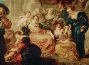 Der Garten der Liebe (Detail) von Peter Paul Rubens