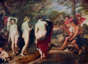 Das Urteil des Paris, ca. 1635-1638, 1912 von Peter Paul Rubens