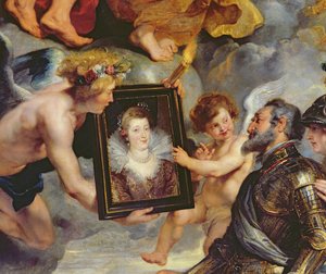 Der Medici-Zyklus: Heinrich IV. (1553-1610) erhält das Porträt von Maria de