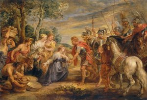 Das Treffen von David und Abigail, ca. 1630