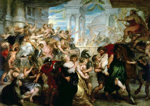 Der Raub der Sabinerinnen, um 1635-40