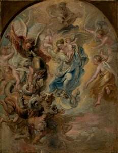Die Jungfrau als Frau der Apokalypse von Peter Paul Rubens