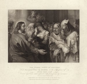 Die Ehebrecherin von Peter Paul Rubens