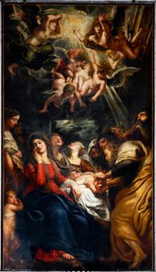 Die Beschneidung Gemälde von Peter Paul Rubens (1577-1640) 17. Jahrhundert Genua, Kirche der Heiligen Andrea und Ambrogio (o del Gesu)