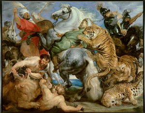 Die Tigerjagd von Peter Paul Rubens