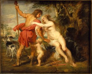 Venus und Adonis von Peter Paul Rubens