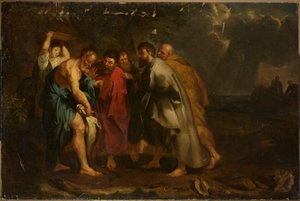 Das Finden der Münze im Inneren des Fisches durch die Apostel von Peter Paul Rubens