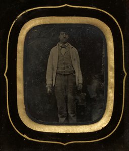 Mann mit Eimer und Pinsel, späte 1850er-60er Jahre von Peter Ralston