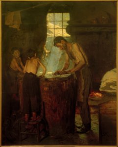 Italienische Dorfhutmacher. Sora