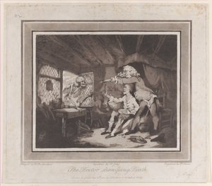 Der Arzt entlässt den Tod, 15. September 1785 von Peter Simon