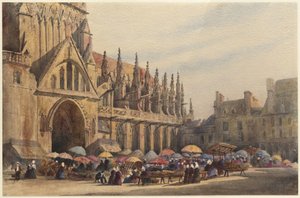 Die Kathedrale von Dieppe von Peter de Wint