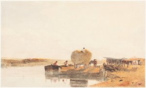 Abend am Foss Dyke bei Lincoln von Peter de Wint
