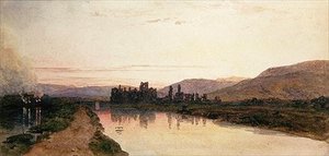 Neath Abbey, Glamorganshire, Abend