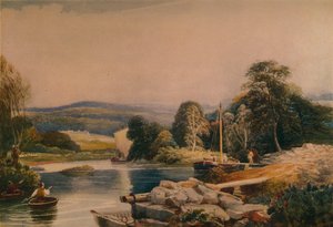 Am Teify, Cardiganshire, 19. Jahrhundert, 1935