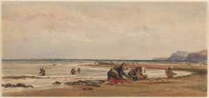 Seetangsammeln am Ufer von Redcar, Yorkshire von Peter de Wint