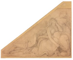 Hyakinthos, Klythia, Leukothoe, in Blumen verwandelt von Peter von Cornelius