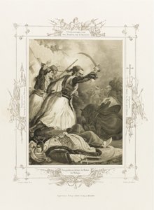 Christos Anagnostaras aus dem Album des griechischen Heldentums, ca. 1835 von Peter von Hess