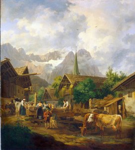 Morgen in Partenkirchen von Peter von Hess