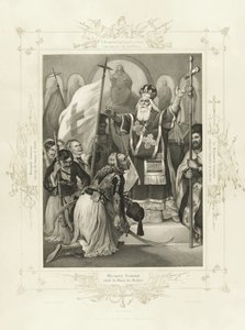 Der Metropolit Germanos erhebt das Banner der Freiheit aus dem Album des griechischen Heldentums