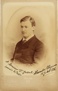 Porträt des Komponisten Alexander Glasunow, 1886
