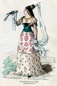 Dame des Herrenhauses zur Zeit von Karl VI. von Frankreich, 1395 von Petit