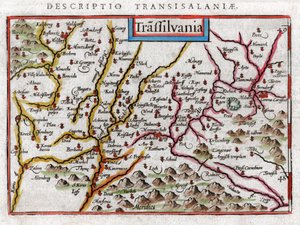 Karte von Transsilvanien 1616 von Petrus Bertius