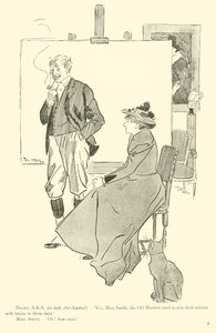 Karikatur von Phil May, aus den 1890er Jahren (Lithografie)