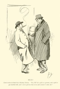 Karikatur von Phil May aus den 1890er Jahren