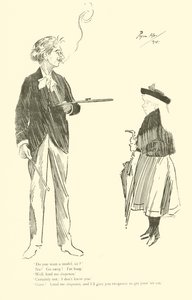Karikatur von Phil May aus den 1890er Jahren