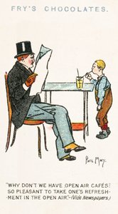 Phil May Skizze (Farblithografie)