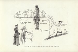 Winter in London, Schlittschuhlaufen in den Kensington Gardens