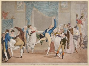 Tanzwut (La manie de la danse) von Philibert-Louis Debucourt